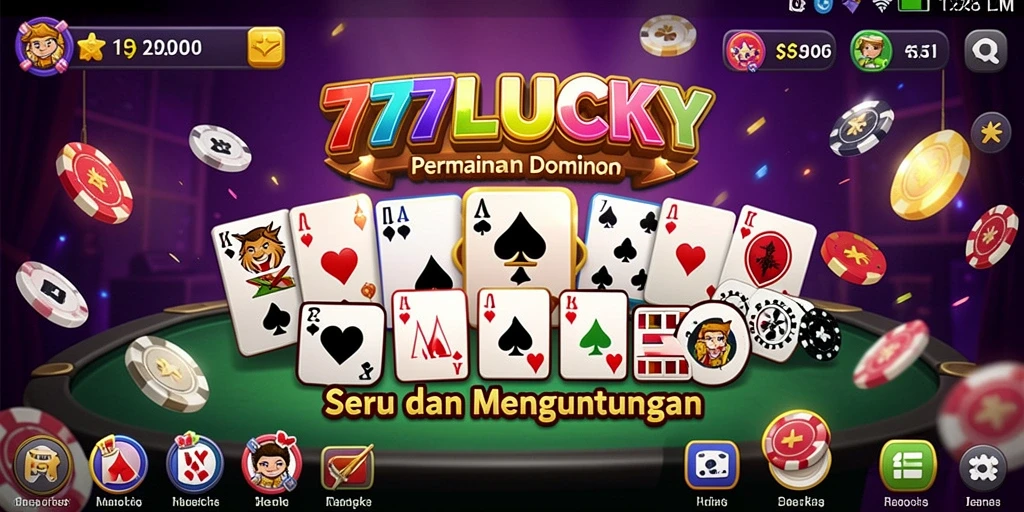 Screenshot gameplay menunjukkan aksi seru permainan Domino.