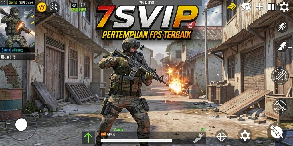 Gameplay mendebarkan di 7SVIP dengan aksi FPS intens.