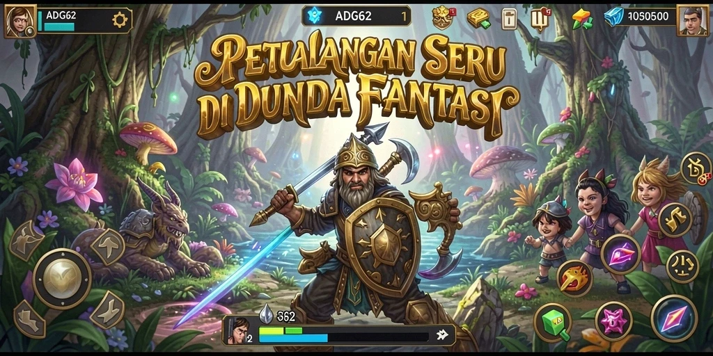 Screenshot gameplay ADG62 menunjukkan aksi petualangan yang mendebarkan.
