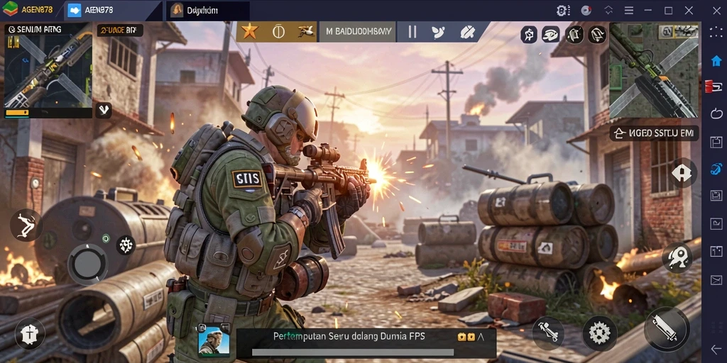 Tampilan gameplay AGEN878 yang penuh aksi dan seru.