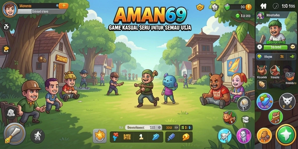 Tangkapan layar gameplay AMAN69 yang penuh keseruan.