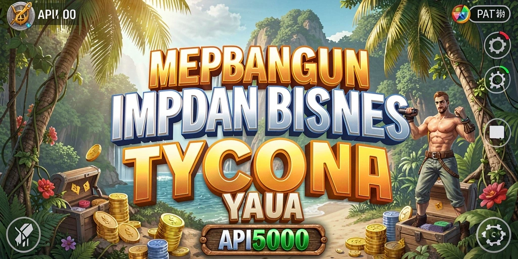 Tampilan gameplay API5000 yang menarik dan interaktif dalam membangun bisnis.