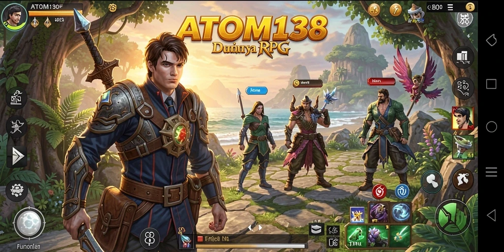 Tampilan gameplay menarik dalam dunia fantasi RPG.