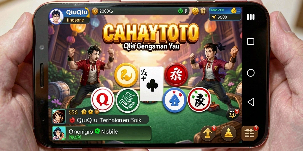 Tampilan gameplay QiuQiu yang seru dan menantang di CAHAYATOTO.
