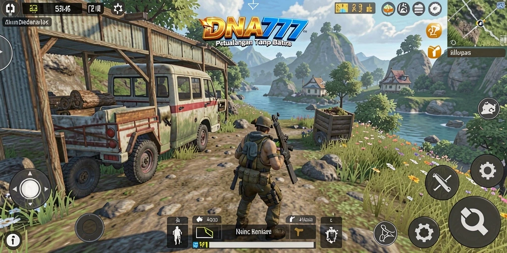 Tampilan gameplay menarik dari <strong>DNA777</strong> di dunia terbuka.