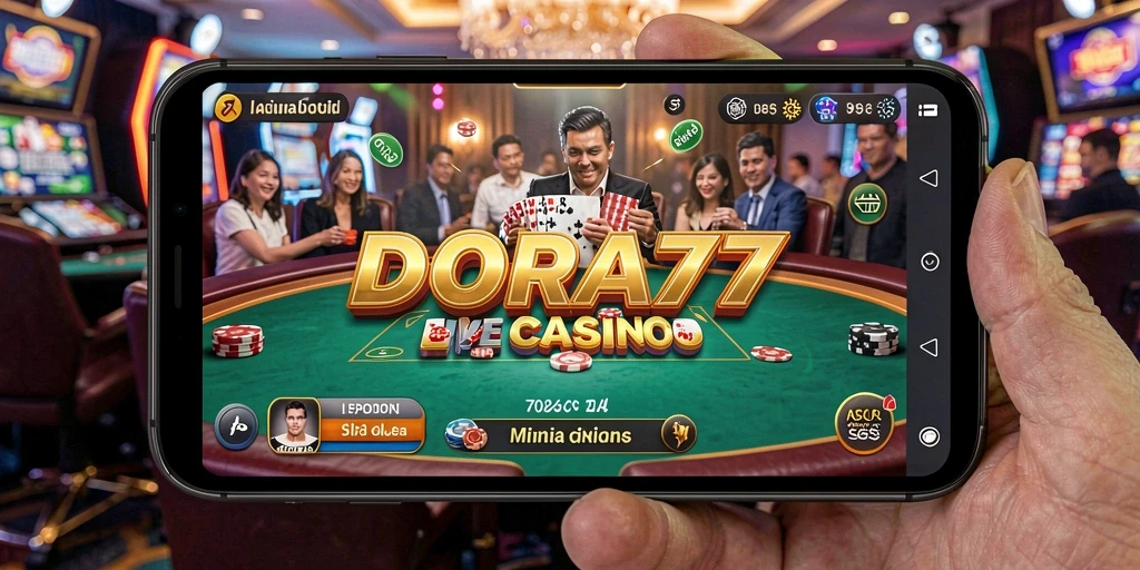 Tampilan gameplay DORA77 yang menegangkan dalam sesi Live Casino.