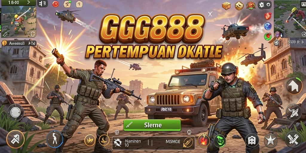 Tampilan permainan seru di arena Battle Royale GGG888.
