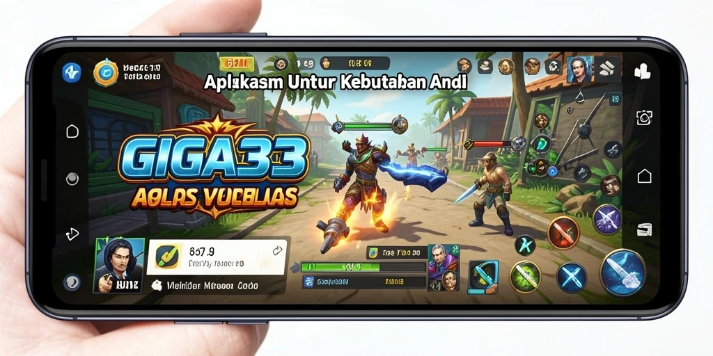 Screenshot utama GIGA33 menampilkan antarmuka aplikasi Utility yang intuitif.