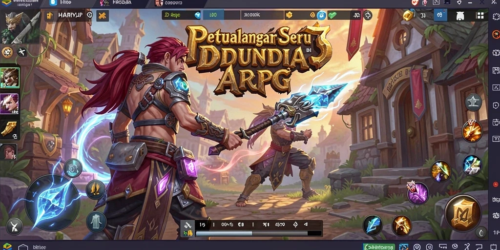 Tampilan gameplay HARAPJP yang mendebarkan di dunia ARPG.