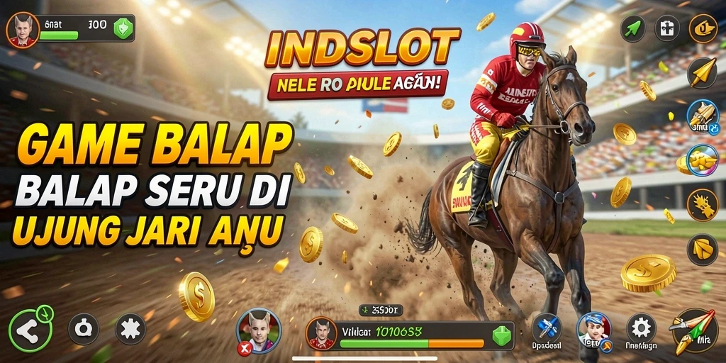 Tampilan gameplay racing yang mengasyikkan di INDSLOT.