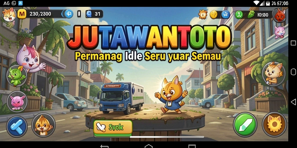 Tangkapan layar permainan JUTAWANTOTO yang menampilkan gameplay santai dan interaktif.