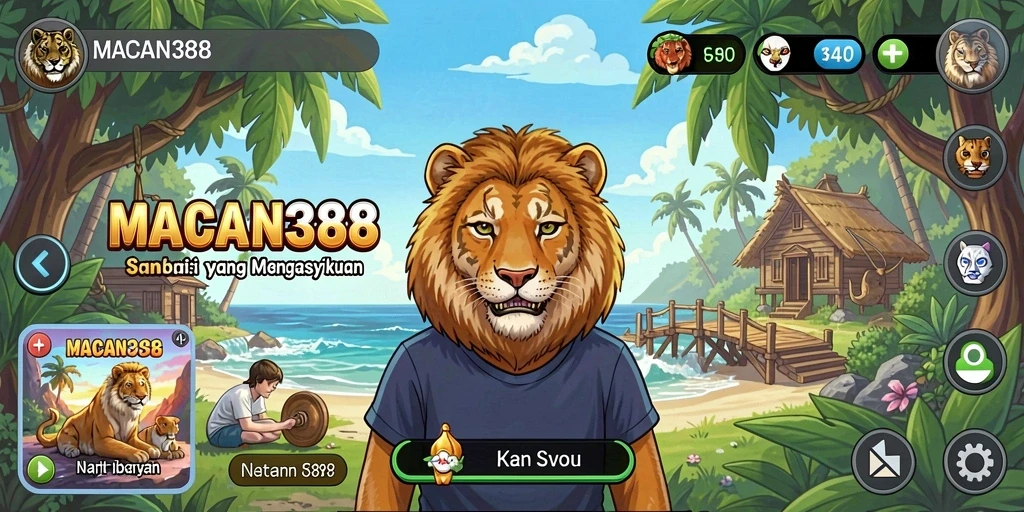 Tampilan gameplay MACAN388 yang seru dan penuh warna.