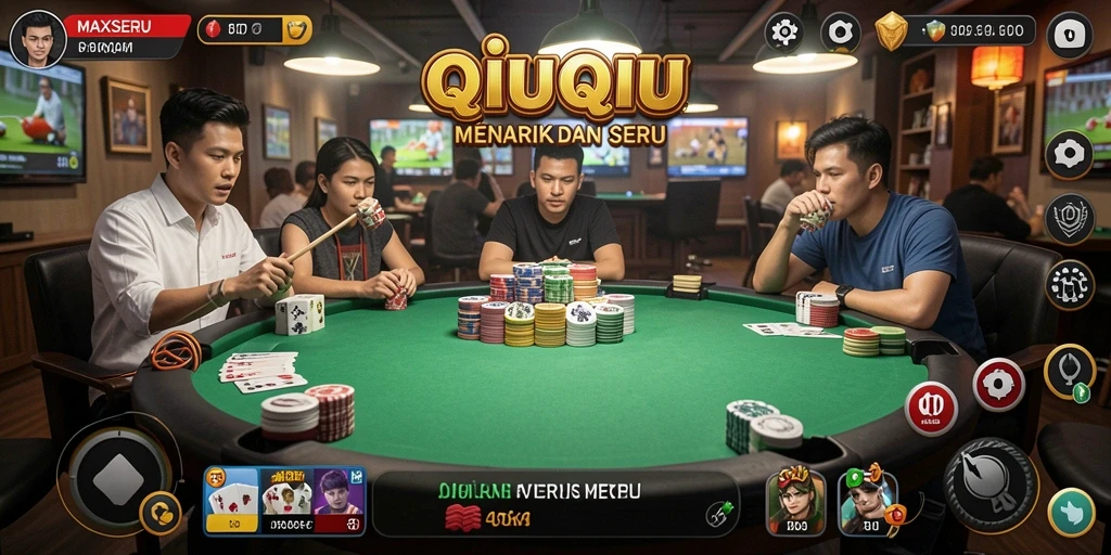 Gameplay seru di MAXSERU dengan kartu QiuQiu.