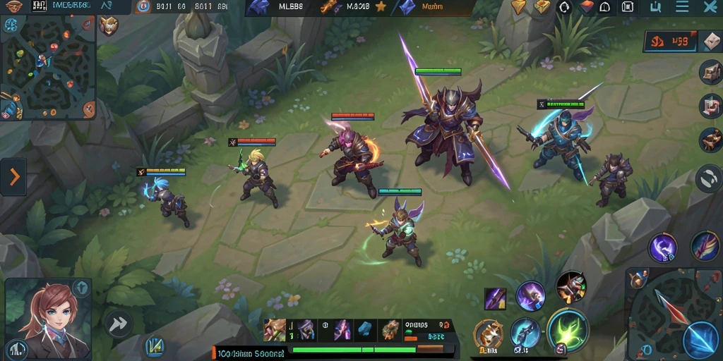 Tampilan gameplay MLBB8 yang mendebarkan dalam simulasi kehidupan.