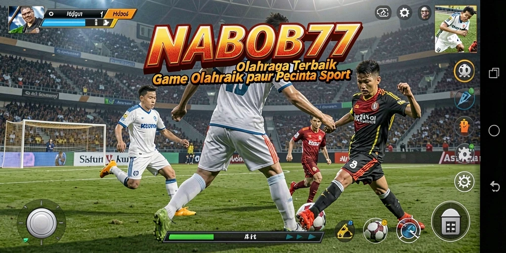 Screenshot menampilkan aksi seru dalam game olahraga NABOB77.
