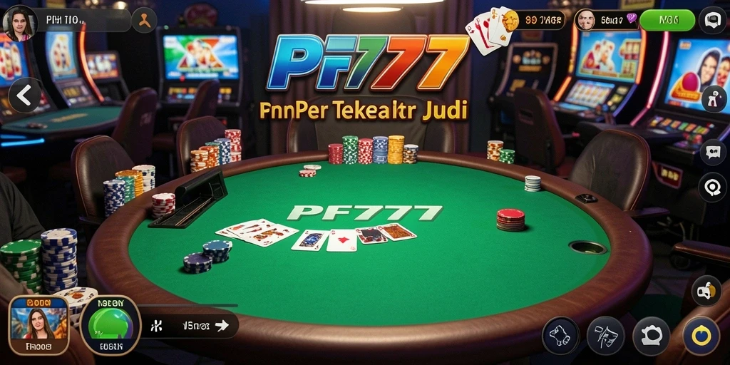 Gameplay seru PF777 yang menampilkan aksi poker langsung.