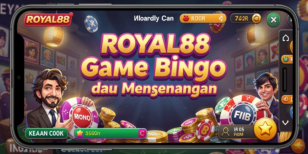 Tampilan gameplay <strong>ROYAL88</strong> menampilkan keseruan bermain Bingo yang menarik.
