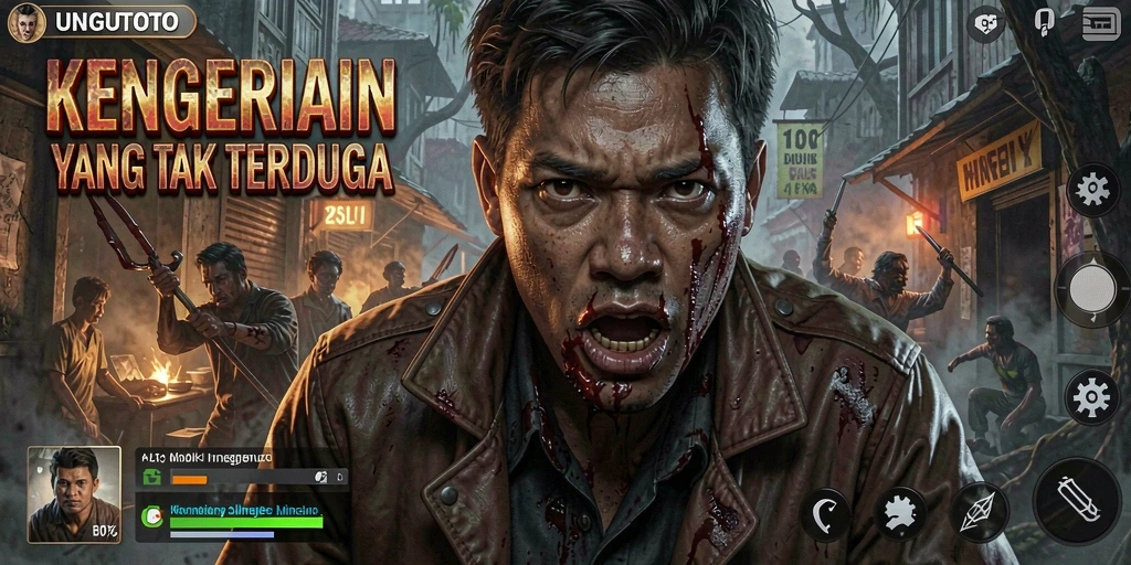 Gameplay menegangkan UNGUTOTO yang penuh kengerian.