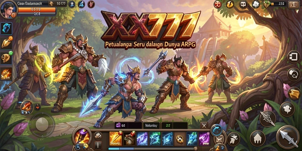 Tampilan gameplay menakjubkan dari XXX777 dalam aksi ARPG.