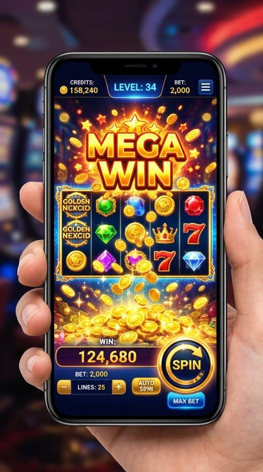 Screenshot aplikasi nexgid menunjukkan kemudahan navigasi.